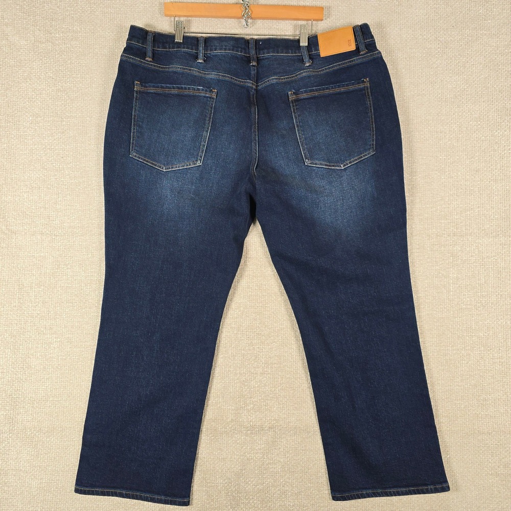 Mutual Weave Mens The Athletic Fit Tapered Leg Jeans 46x29 Indigo Dark NWT - Picture 2 of 11